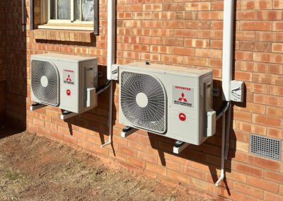 Servicing outdoor AC compressor unit